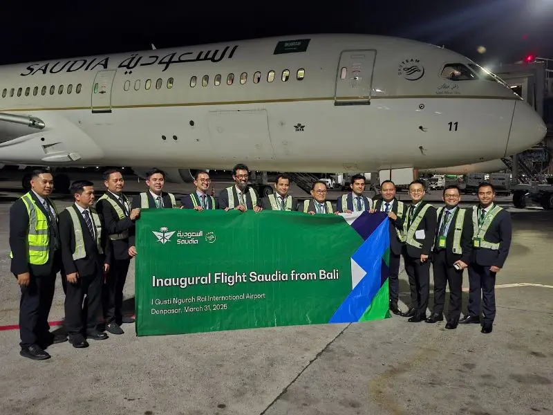 Saudia Resmi Luncurkan Penerbangan Terjadwal ke Bali Meningkatkan Konektivitas dengan Tiga Penerbangan Setiap Pekan
