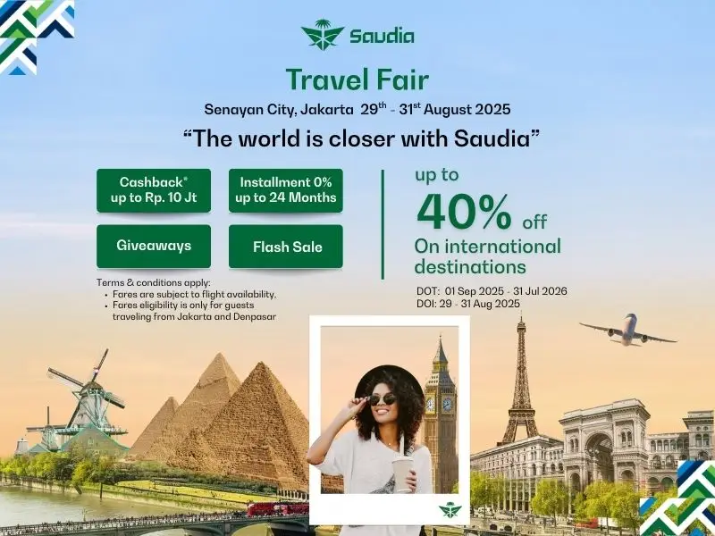 Saudia Travel Fair 2025 Siap Hadir di Jakarta