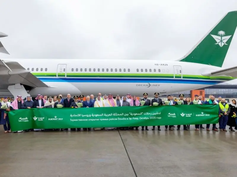 Saudia Resmi Luncurkan Penerbangan Terjadwal Riyadh–Moskow