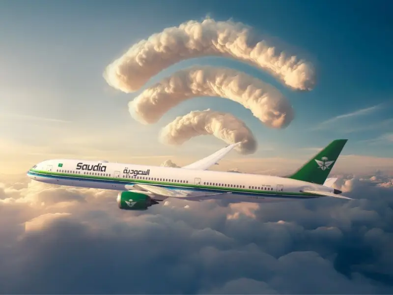 Menteri Transportasi dan Layanan Logistik Tinjau Uji Coba Akhir Layanan Wi-Fi Berkecepatan Tinggi Saudia di Seluruh Armada