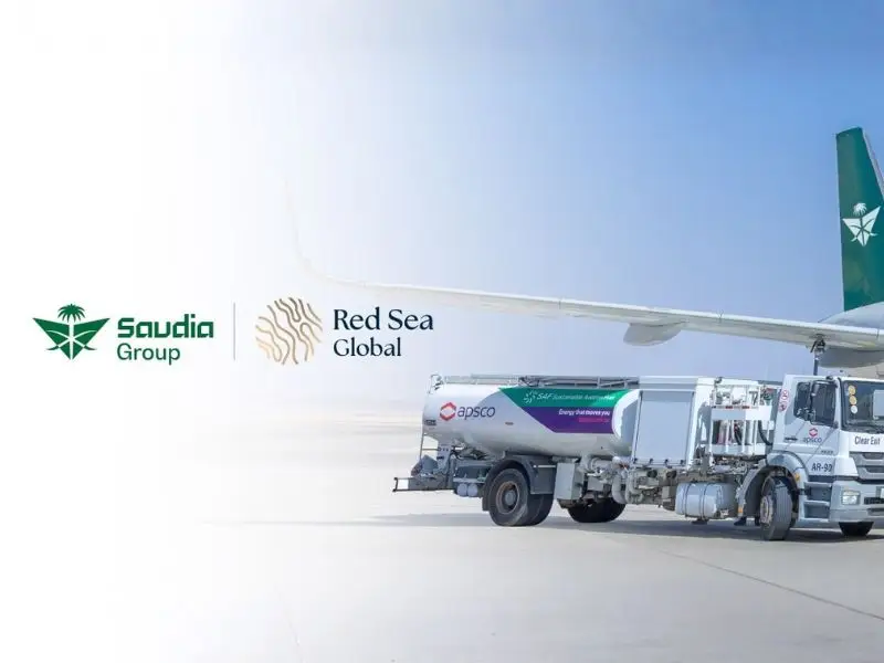 Saudia Operasikan Penerbangan dengan Sustainable Aviation Fuel dari Red Sea International Airport